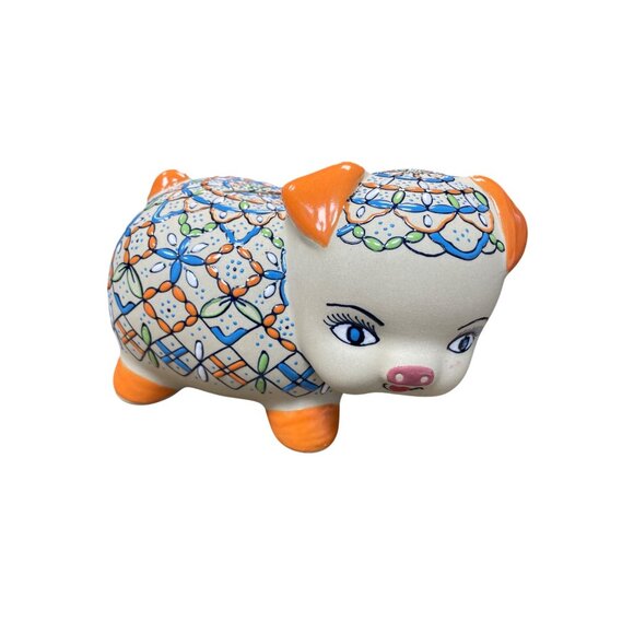 Servin Mexico Other - Servin Mexico Talavera Piggy Bank Hand Painted Ceramic Folk Art Pottery